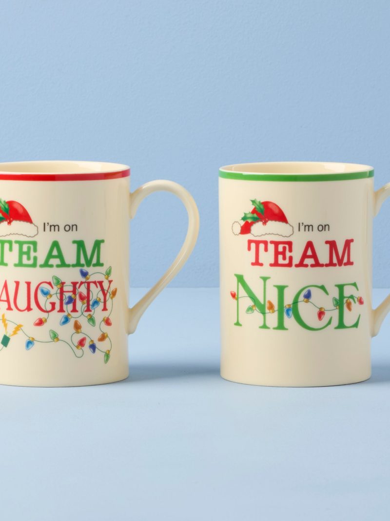 Holiday Naughty & Nice Mugs - Set of 2